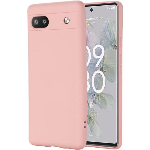 Coque Silicone Couleur Rose Pour Google Pixel 6a Little Boutik®