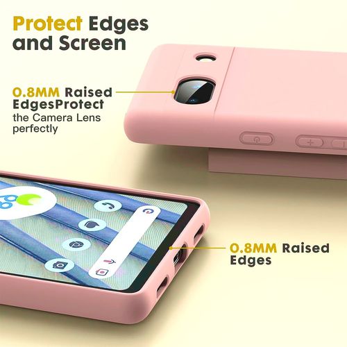 Coque Silicone Couleur Rose Pour Google Pixel 7a Little Boutik®