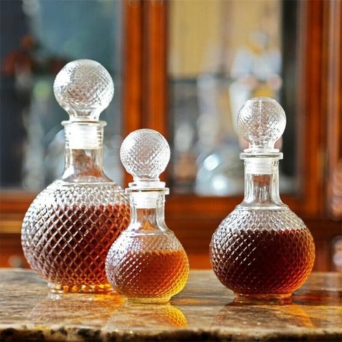 Bouteille En Verre À Boire En Forme De Boule Ronde, Carafe À Whisky En Cristal, Carafe À Eau Française, Carafe À Vin, Outils De Bar, Bar À La Maison