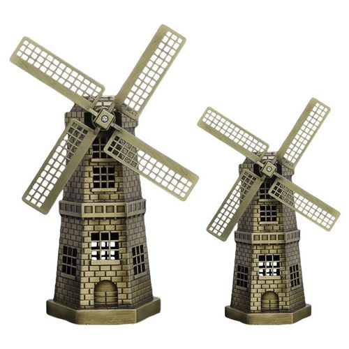 Ornement l'inventaire de moulin à vent néerlandais, pièce maîtresse de table de bureau, modèle de moulin à vent, décoration pour la maison, le bureau et le bar, cadeau fabuleux