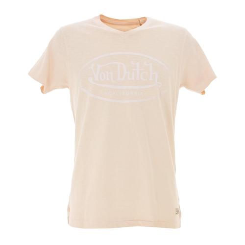 Tee Shirt Manches Courtes Von Dutch T-Shirt Von Dutch Homme Coton Rose