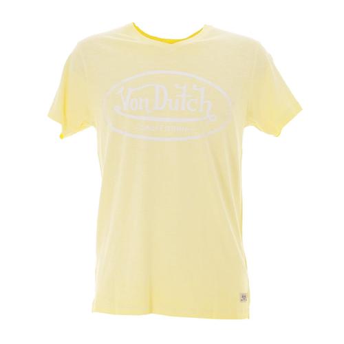 Tee Shirt Manches Courtes Von Dutch T-Shirt Von Dutch Homme Coton Jaune