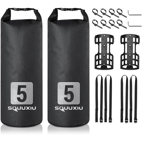 5l/7l Sac De Fourche De Vélo Sac Étanche À Roulettes Bikepacking Fourche Sac Sec Sacoche De Vélo Pour E-Scooter Accessoires De Vtt ¿ Noir