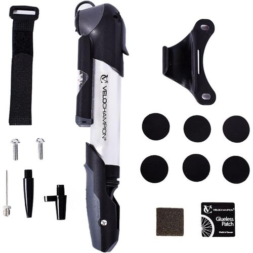 Mini Pompe À Vélo En Alliage Pour Presta (Sv) Schrader (Av) Dunlop (Dv) - Support De Pompe À Vélo, Accessoire Velo Valve Adaptateurs Connecteurs, Ballon De Aiguille, Embout De Gonflage.[K37]