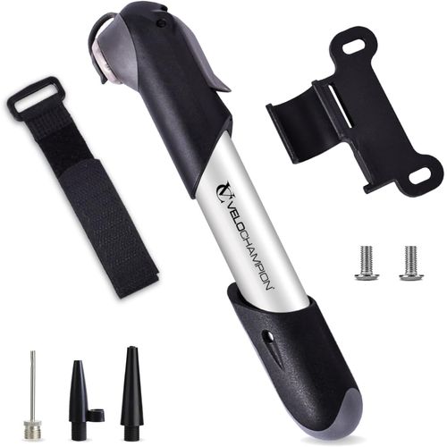 Mini Pompe À Vélo En Alliage Pour Presta (Sv) Schrader (Av) Dunlop (Dv) - Support De Pompe À Vélo, Accessoire Velo Valve Adaptateurs Connecteurs, Ballon De Aiguille, Embout De Gonflage.[K39]