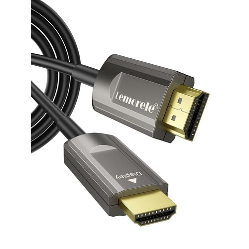 Câble Hdmi En Fibre Optique 4K Haute Vitesse 18 Gbit/S, Compatible Avec Fire Tv, Prise En Charge 3D, Fonction Ethernet, Vidéo 4K 2160P, 1080P, 3D, 4K Tv/Hdtv/Blu-Ray (15 M)[Audio1203]