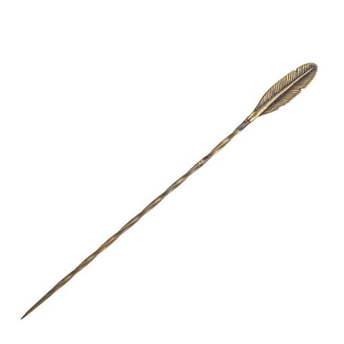 Décolleur de cigares Portable Vintage en laiton massif, aiguille spirale, accessoires pour fumer