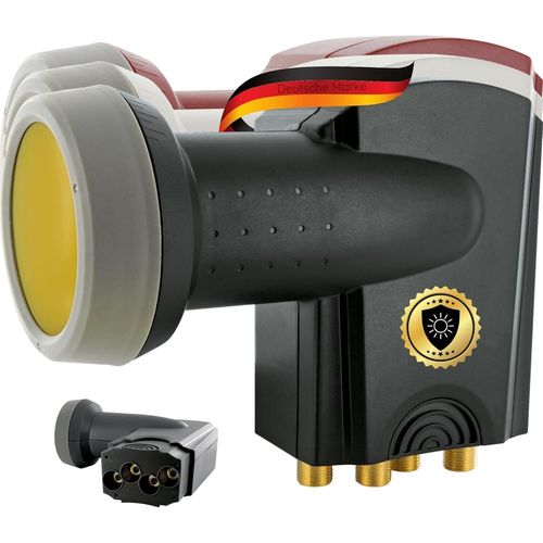 371 Quad Lnb Sun Protect Digital Résistant À La Chaleur Capuchon Lnb Accessoires Pour Parabole Raccordement Direct Protection Contre Les Intempéries Contacts Dorés Anthracite[Audio1265]
