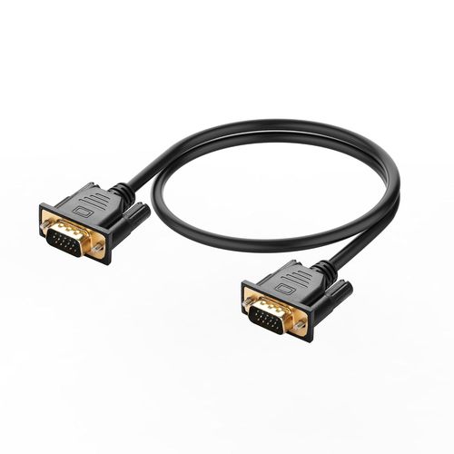 Câble Vga Vers Vga, 0.5M Vga 15 Broches 1080P Full Hd Mâle Vers Mâle Moniteur Câble Adaptateur Vidéo Pour Ordinateur Pc Moniteur Ordinateur Portable Projecteur De Télévision, Etc[Audio1619]
