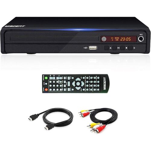 Lecteur Dvd Pour Tv, Dvd/Cd / Mp3 Avec Prise Usb, Sortie Hdmi Et Av (Câble Hdmi Et Av Inclus), Télécommande (Sans Blu-Ray)[Audio811]