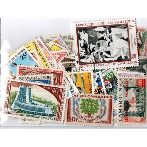 Lot 100 Timbres Du Cameroun