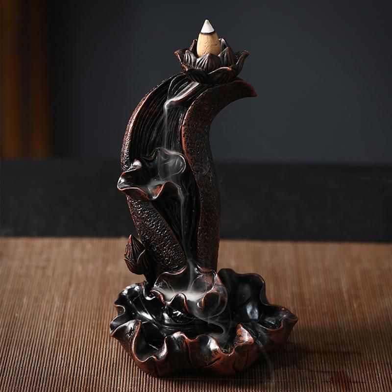 Brleur d'encens  reflux Lotus cascade, brleur d'encens  ... - 3