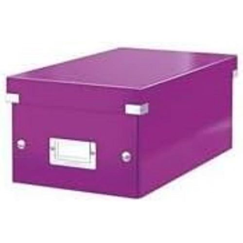 SHIBA-Wow Click & Store 60420062 Boîte de Rangement pour DVD Violet[148]