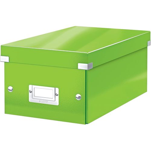 SHIBA-Boîte de Rangement Format DVD, Vert, Click & Store, 60420054[167]