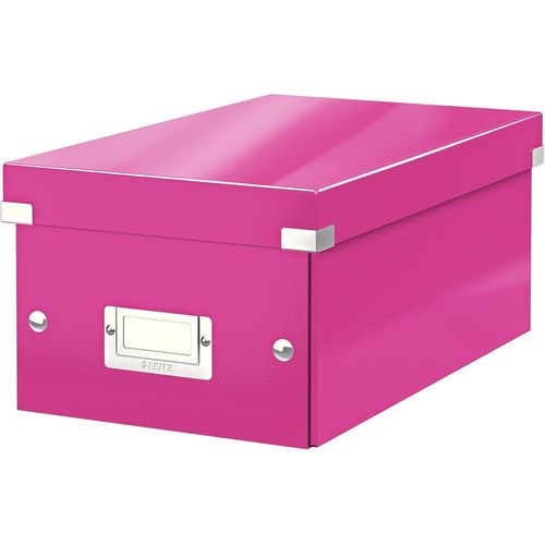 SHIBA-Wow Click & Store 60420023 Boîte de Rangement pour DVD Rose[178]