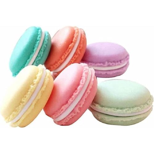 SHIBA-Lot de 6 mini boîtes de rangement en forme de macarons pour bijoux et produits cosmétiques, Boîte Macaron Petite Boîte Ecrin[1