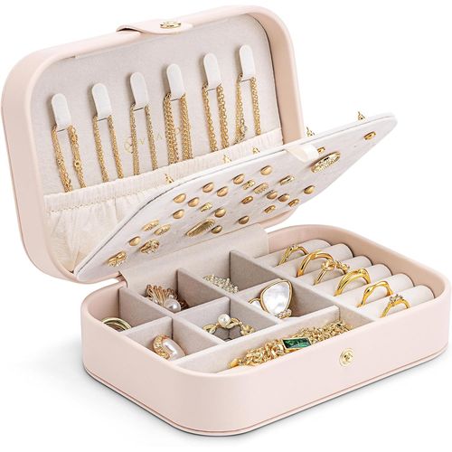 Shiba-Boîte À Bijoux De Voyage - Petite Boîte À Bijoux Avec Style - Organisateur De Bijoux Pour Boucles D'oreilles - Boîte À Bijou[4