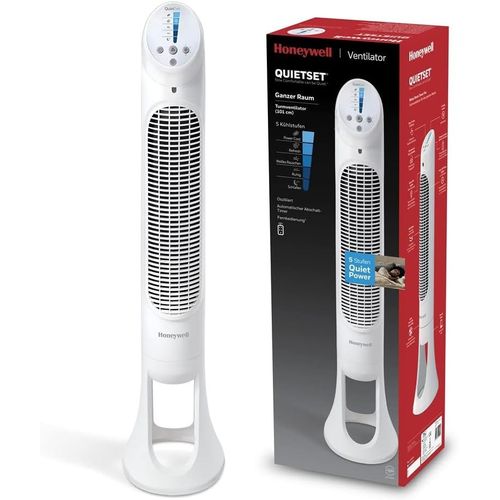 GOUTS ET COULEURS- Ventilateur Colonne Oscillant Pour Toute La Pièce Quietset (5 Vitesses, Oscillation À 80 °, Fonction Minuterie, Voyants Automatiques Et Télécommande) Hy260