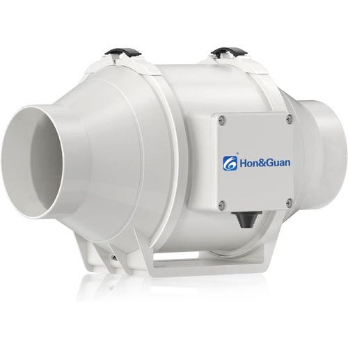 GOUTS ET COULEURSVentilateur D'Extracteur D'Air De Conduit Silencieux, 100Mm Ventilateur De Conduit Pour Salle De Bain, Hydroponie, Bureau, Hôtel