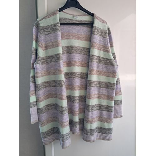 Gilet Neuf Taille 52 Violet Blanc Vert Beige Gris