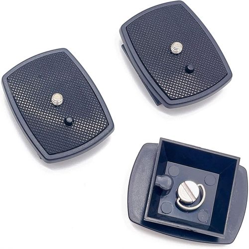 ytseazn-Plaque À Dégagement Rapide-3 Pièces Plaque De Fixation Rapide En Plastique Avec Vis De Caméra 1/4"" Plateau Rapide Pour Appareil Photo Reflex Numérique Trépied Monopode(Noir,43 X 43 Mm)