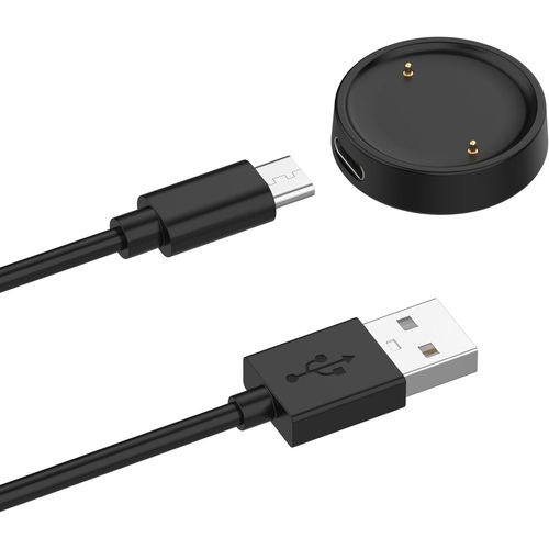 Ytseazn-Chargeur Usb C Compatible Avec Amazfit Active 2 Câble Usb 100 Cm Câble De Charge De Remplacement Pour Station De Charge Câble De Recharge Pour Amazfit Active2-Noir
