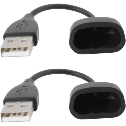 Ytseazn-Lot De 2 Câbles De Chargement Usb Pour Bracelet Intelligent Compatible Avec Fitbit One Le Bracelet D'activité Sans Fil Longueur 12,5 Cm Câble De Chargement Pour Montre Noir