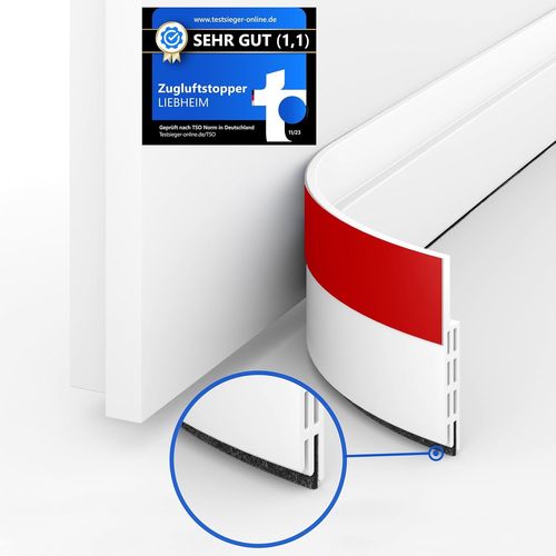 ytseazn-Le Seul Boudin De Porte Isolant Froid Avec Bordure En Feutre Glissement De La Porte-Bas De Porte Isolant Phonique-Autocollant Et Facile