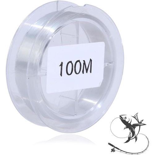 Ytseazn-Fil De Pêche 100 M/0,467 Mm-En Nylon Transparent Indéchirable-Extra Solide-Idéal Pour Les Bijoux En Perles,Les Bracelets,La Couture,Les Loisirs,La Suspension,Les Guirlandes De Ballons