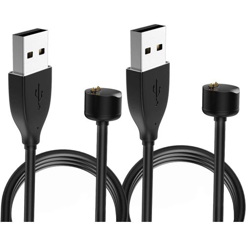 Ytseazn-2 Pack Chargeur Compatible Avec Xiaomi Mi Band 7/6/5/Amazfit Band 5,Station D'accueil Magnétique Avec Câble De Chargement De 100 Cm