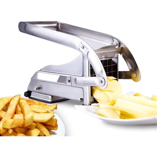 Ytseazn-Ico Coupe Frites Manuel Avec Deux Lames Tranchantes En Acier Inoxydable,Coupe Frite Equipé D'une Base D'aspiration Sécurisée,Decoupe Frite Inox