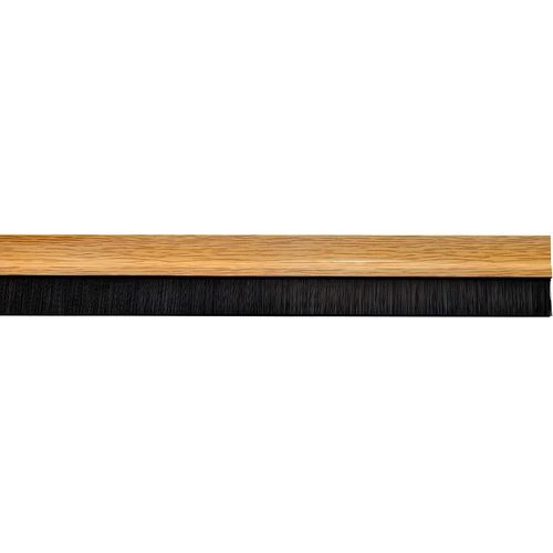 ytseazn-5190310-Boudin De Porte En Pvc Avec Brosse 1 M Couleur Chêne
