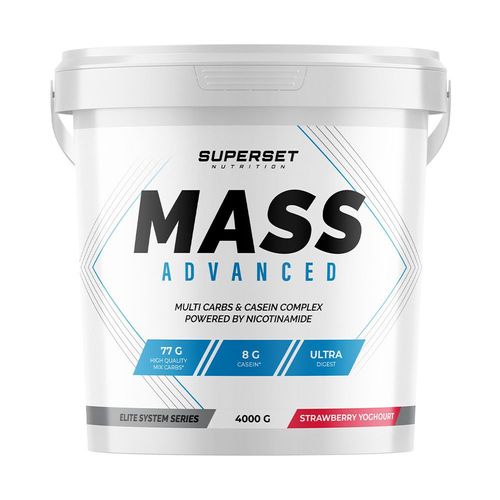 Mass Advanced (4kg)|Fraise Yogourt| Gainers|Superset Nutrition 