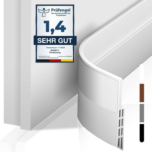 ytseazn-5Cm X 200 Cm Bas De Porte Isolant,Boudin De Porte Isolant Froid,Bas De Porte Adhési,Idéal Pour L'Isolation Contre Le Froid,Le Bruit(Blanc)