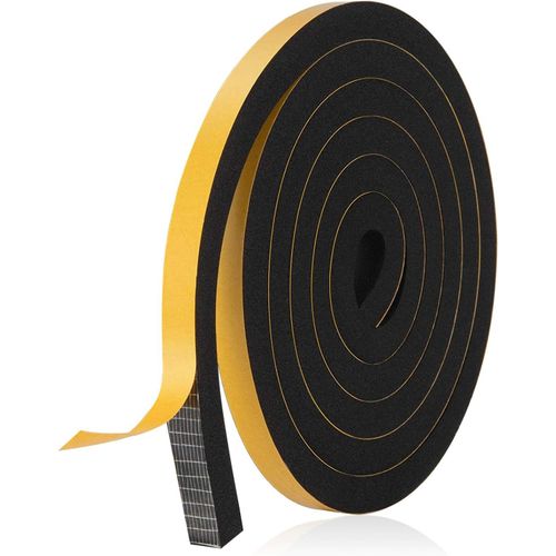 Ytseazn-Joint Porte,Isolation Phonique Porte,Joint Fenêtre Isolation Du Bruit,Joint Autocollant,Bande De Joint Plaque De Cuisson Pour Linsonorisation Des Portes,Antichoc,Protection Des Meubles(15mm*10mm*3m)