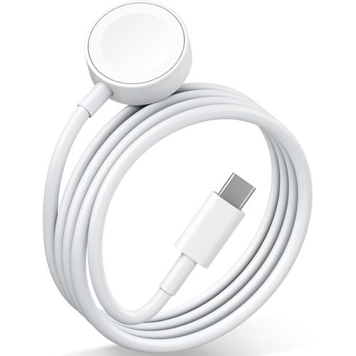 Ytseazn-Chargeur Pour Watch,Base De Charge Chargeur De Montre,Chargeurs Charge Rapide Portable Avec Usb C Câble 1m,Pour Series 10/9/8/7/6/5/4/3/2/1/Ultra/Se Ultra,Blanc