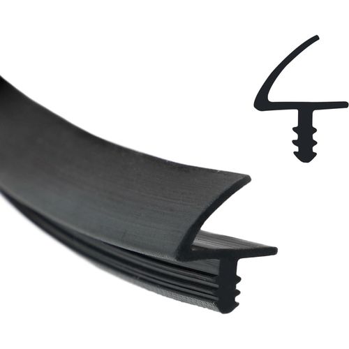 ytseazn-Joint De Porte En Silicone Pour Rainure De 3 Mm Et Feuillure De 11 Mm(Noir,25 M)