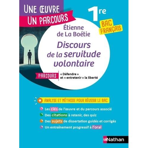 Discours De La Servitude Volontaire - Parcours "Défendre Et Entretenir La Liberté" Bac Français 1re