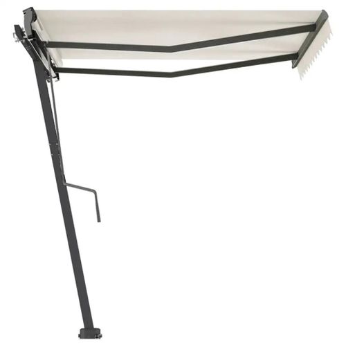 Prolenta Premium - Auvent Manuel Rétractable Sur Pied 300x250 Cm Crème