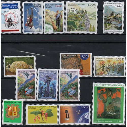 Andorre Timbres Année Complète 2003