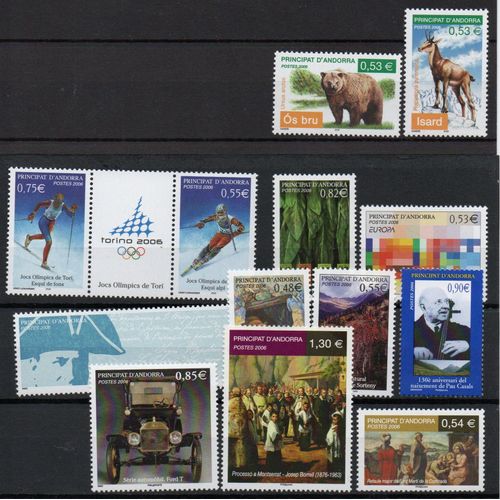 Andorre ( France ) Timbres Année Complète 2007