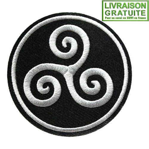 Patch Écusson Triskèle Symbole Celte Triskel Triskell - Thermocollant