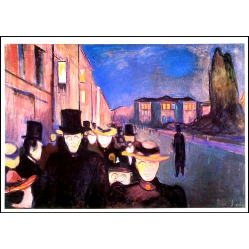 Munch Edvard Lot 4 Cartes Postales Tableaux Peinture