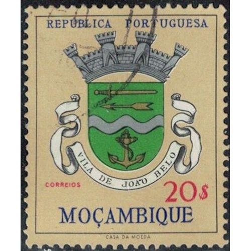 Mozambique 1961 Blason Armoiries Vila De João Belo 20 Escudos Y&T Mz 477 Su