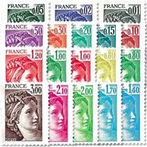 Type Sabine Série Complète Année 1977 N° 1962 1963 1964 1965 1966 1967 1968 1969 1970 1971 1972 1973 1974 1975 1976 1977 1978 1979 Yvert Et Tellier Luxe