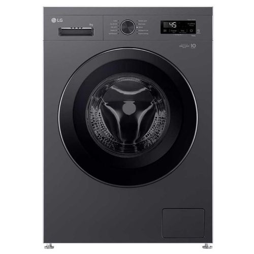 Machine à laver hublot LG F84B15MBS - WiFi - largeur : 60 cm - profondeur : 59 cm - hauteur : 85 cm - 8 kg - 1400 tours/min - noir