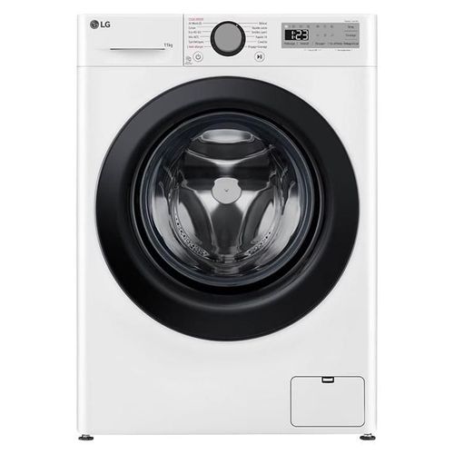 Machine à laver hublot LG F14R15WHS - largeur : 60 cm - profondeur : 62 cm - hauteur : 85 cm - 68 litres - 11 kg - 1400 tours/min - blanc