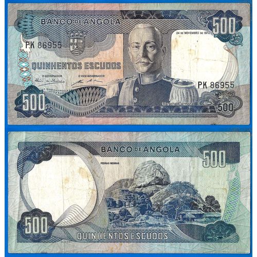 Angola 500 Escudos 1972 Carmona Colonie Portugal Escudos Afrique