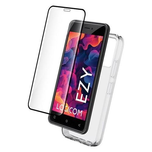Bigben Connected - Coque De Protection Pour Téléphone Portable - Certifié Grs - Polyuréthanne Thermoplastique (Tpu) - Transparent - Avec Protecteur D'écran En Verre Trempé 2.5d + Smartframe
