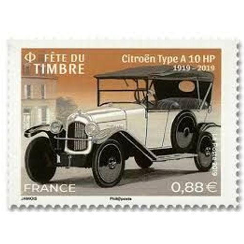 Fête Du Timbre : Voitures Anciennes Citroën Type A10hp Année 2019 N° 5302 Yvert Et Tellier Luxe
